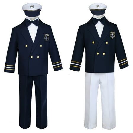 Baby Boy Kids Toddler Captain Sailor Suit Formal Party Nautical Navy White SM-13
Baby Boy Kids Toddler Captain Sailor Suit Formal Party Nautical Navy White SM-13