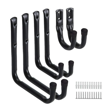 6Pc Solid Garden Black Trough Heavy Hooks Warehouse Storage Hooks Wall Mounted Hook for Garden Garage Bathroom Warehouse (Black)
6Pc Solid Garden Black Trough Heavy Hooks Warehouse Storage Hooks Wall Mounted Hook for Garden Garage Bathroom Warehouse (Black)