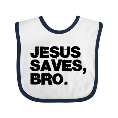 Inktastic Jesus Saves Bro. Gift Baby Boy or Baby Girl Bib