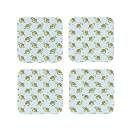 Rateoe Cartoon Sea Turtle Drawing Drink Coasters Set of 4 Leather Coasters Spill Protection for Table Desk Durable and Non Slip Leather Coaster 4 Inches Drink Mats-Square
Rateoe Cartoon Sea Turtle Drawing Drink Coasters Set of 4 Leather Coasters Spill Protection for Table Desk Durable and Non Slip Leather Coaster 4 Inches Drink Mats-Square