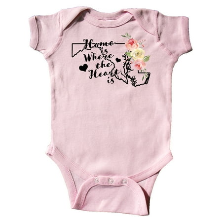 Inktastic Maryland Home is Where the Heart is with Watercolor Floral Gift Baby Boy or Baby Girl Bodysuit
Inktastic Maryland Home is Where the Heart is with Watercolor Floral Gift Baby Boy or Baby Girl Bodysuit