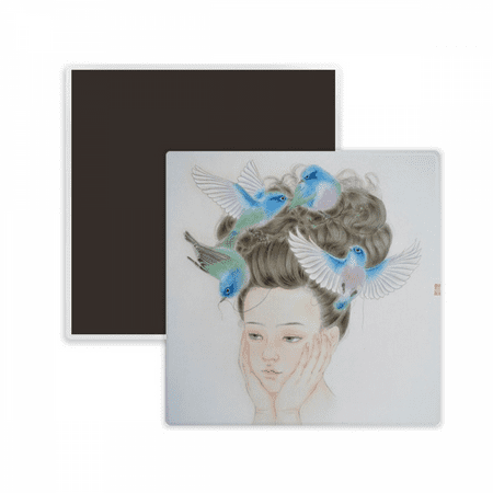 Pretty Girl Blue Bird Chinese Painting Square Ceracs Fridge Magnet Keepsake Memento
Pretty Girl Blue Bird Chinese Painting Square Ceracs Fridge Magnet Keepsake Memento