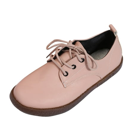 Follure Girl women s casual shoes Women s Fashion Solid Color British Style Round Toe Low Top Leather Casual Shoes Pink 42
Follure Girl women s casual shoes Women s Fashion Solid Color British Style Round Toe Low Top Leather Casual Shoes Pink 42