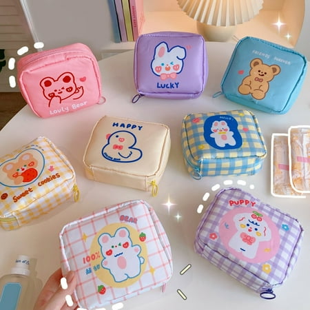 Ruanlalo Sanitary Pad Pouch Women Sanitary Pad Pouch Large Capacity Portable Cartoon Bear Pattern Storage Pouch Household Supplies
Ruanlalo Sanitary Pad Pouch Women Sanitary Pad Pouch Large Capacity Portable Cartoon Bear Pattern Storage Pouch Household Supplies