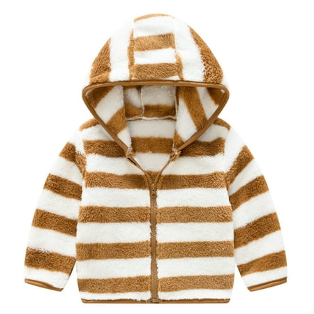 Qazqa Toddler Boys Girls Winter Long Sleeve Fashion Fleece Stripe Thick Warm Hooded Tops Soft Coat Jacket
Qazqa Toddler Boys Girls Winter Long Sleeve Fashion Fleece Stripe Thick Warm Hooded Tops Soft Coat Jacket