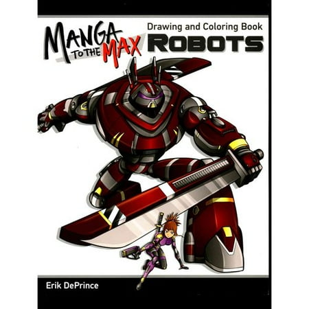 Robots Adult Coloring Book: Drawing and Coloring Book