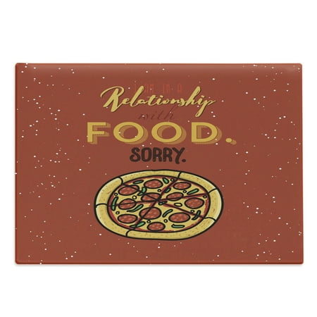Meme Cutting Board I Am in a Relationship with Food Sorry Words with Pizza Doodle Decorative Tempered Glass Cutting and Serving Board in 3 Sizes by Ambesonne
Meme Cutting Board I Am in a Relationship with Food Sorry Words with Pizza Doodle Decorative Tempered Glass Cutting and Serving Board in 3 Sizes by Ambesonne