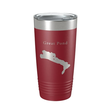 Great Pond Tumbler Lake Map Travel Mug Insulated Laser Engraved Coffee Cup Maine 20 oz Maroon
Great Pond Tumbler Lake Map Travel Mug Insulated Laser Engraved Coffee Cup Maine 20 oz Maroon
