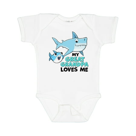 Inktastic My Great Grandpa Loves Me with Cute Sharks Gift Baby Boy or Baby Girl Bodysuit
Inktastic My Great Grandpa Loves Me with Cute Sharks Gift Baby Boy or Baby Girl Bodysuit