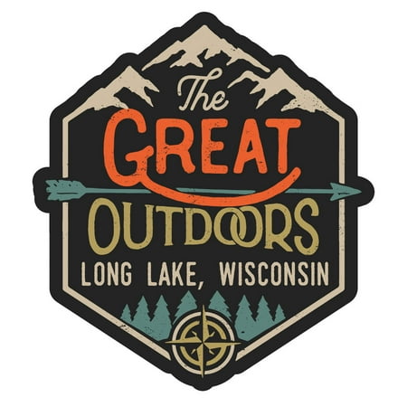 Long Lake Wisconsin The Great Outdoors Design 2-Inch Fridge Magnet