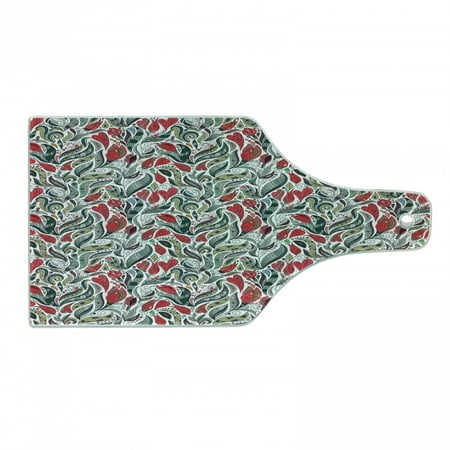 Retro Cutting Board Colorful Boho Flowers Pattern Swirl Leaves Modern Floral Composition Decorative Tempered Glass Cutting and Serving Board Wine Bottle Shape Grey and Hot Pink by Ambesonne
Retro Cutting Board Colorful Boho Flowers Pattern Swirl Leaves Modern Floral Composition Decorative Tempered Glass Cutting and Serving Board Wine Bottle Shape Grey and Hot Pink by Ambesonne