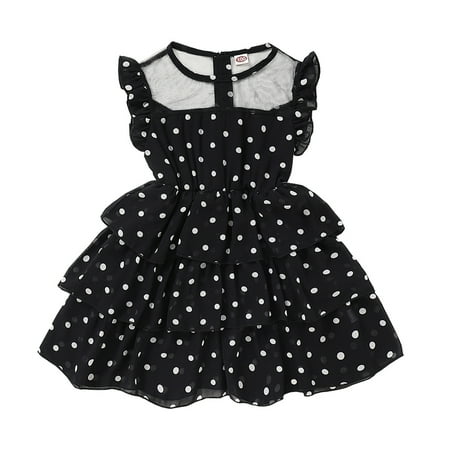 OLLUISNEO Toddler Baby Girls Dress 3T Summer Dress 4T Dot Print Crew Neckline Flying Sleeve Hem Dress Black
OLLUISNEO Toddler Baby Girls Dress 3T Summer Dress 4T Dot Print Crew Neckline Flying Sleeve Hem Dress Black