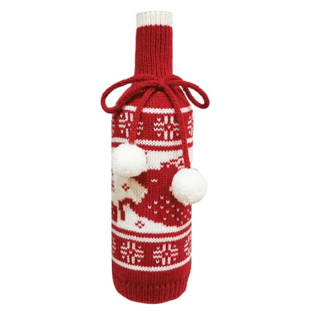 UDIYO Bow Tied Plush Balls Creative Wine Bottle Cover Snowflake Deer Tree Print Christmas Knitted Wine Bottle Bag Festival Supplier
UDIYO Bow Tied Plush Balls Creative Wine Bottle Cover Snowflake Deer Tree Print Christmas Knitted Wine Bottle Bag Festival Supplier