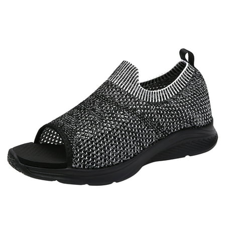 GNEIKDEING Women Summer Mesh Sport Comfortable Wedges Shoes Beach Peep Toe Breathable Sandals Gift on Clearance
GNEIKDEING Women Summer Mesh Sport Comfortable Wedges Shoes Beach Peep Toe Breathable Sandals Gift on Clearance