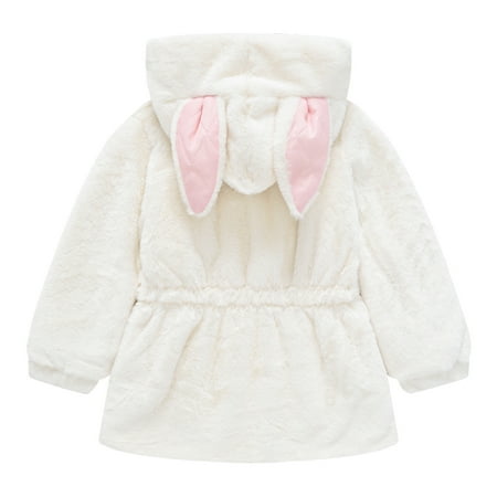 Honeeladyy Toddler Baby Girls Solid Color Plush Cute Rabbit Ears Winter Hoodie Thick Coat White
Honeeladyy Toddler Baby Girls Solid Color Plush Cute Rabbit Ears Winter Hoodie Thick Coat White