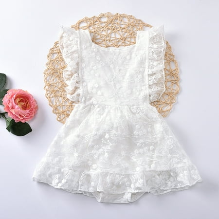 Yubatuo Newborn Infant Baby Girls Ruched Solid Lace Romper Dress Bodysuit Casual Clothes White 80
Yubatuo Newborn Infant Baby Girls Ruched Solid Lace Romper Dress Bodysuit Casual Clothes White 80
