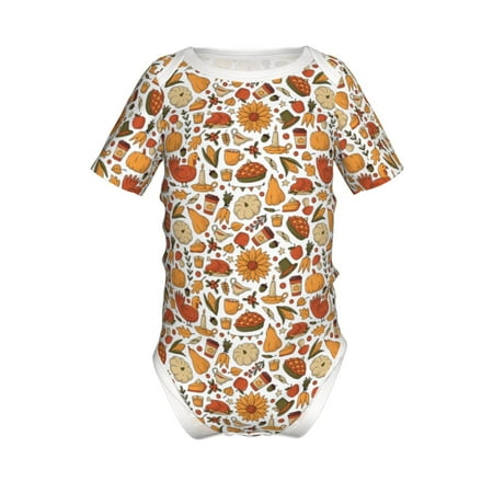 Gaeub Thanksgiving with Food Print Infant Climbing Onesie Toddler Outfit Newborn Baby Bodysuit Baby Boy Girl Clothes -18 Months
Gaeub Thanksgiving with Food Print Infant Climbing Onesie Toddler Outfit Newborn Baby Bodysuit Baby Boy Girl Clothes -18 Months