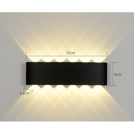 Toyella Led Wall Lamp Bedroom Bedside Lamp Garden Decoration Living Room Background Wall Lamp Waterproof Outdoor Spotlight Black 12W White light
Toyella Led Wall Lamp Bedroom Bedside Lamp Garden Decoration Living Room Background Wall Lamp Waterproof Outdoor Spotlight Black 12W White light
