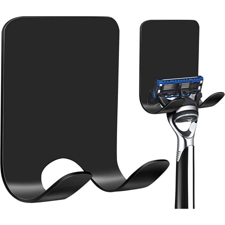 Razor Holder for Shower Wall Heavy Duty Stainless Steel Shower Razor Holder for Bathroom Kitchen Waterproof Adhesive Razor Holder to Hang Shaver Loofah Towel Plug (Black 2 Pack) Black
Razor Holder for Shower Wall Heavy Duty Stainless Steel Shower Razor Holder for Bathroom Kitchen Waterproof Adhesive Razor Holder to Hang Shaver Loofah Towel Plug (Black 2 Pack) Black