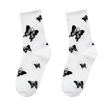 hksybuy 1 Pair Cotton Socks Unisex Soft Mid-calf Length Socks (White 2 Butterfly)
hksybuy 1 Pair Cotton Socks Unisex Soft Mid-calf Length Socks (White 2 Butterfly)