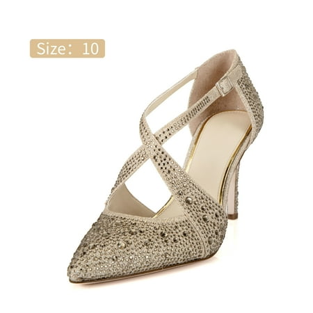 LHCER Women s Glitter High Heel Ankle Strap Pointed Toe Stiletto Pump Shoes for Prom Party Date Wedding Pumps
LHCER Women s Glitter High Heel Ankle Strap Pointed Toe Stiletto Pump Shoes for Prom Party Date Wedding Pumps