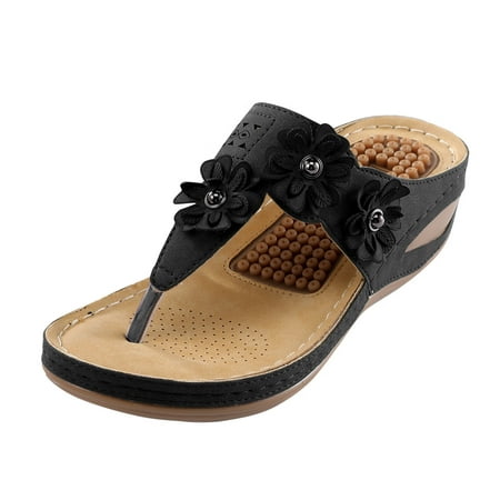 GNEIKDEING Womens Wedge Flip Flops Sandals With Arch Support Summer Comfortable Platform Bohemia Flat Shoes M age Function Casual Thong Sandal Gift on Clearance
GNEIKDEING Womens Wedge Flip Flops Sandals With Arch Support Summer Comfortable Platform Bohemia Flat Shoes M age Function Casual Thong Sandal Gift on Clearance