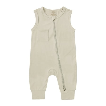 Esaierr Newborn Girls Boys One-Piece Bamboo Fiber Toddler Crawling Suit Short Sleeve Zipper Baby Crawling Suit 0-24M
Esaierr Newborn Girls Boys One-Piece Bamboo Fiber Toddler Crawling Suit Short Sleeve Zipper Baby Crawling Suit 0-24M