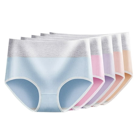 Frcolor 5Pcs High Waist Cotton Underwear Stretch Brief Panties Breathable Underwear
Frcolor 5Pcs High Waist Cotton Underwear Stretch Brief Panties Breathable Underwear