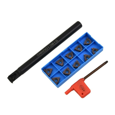 RANMEI SNR0013M16 Boring Bar Inner Hole Lathe Holder+ MMT16IR AG60-thread-Carbide Blade
RANMEI SNR0013M16 Boring Bar Inner Hole Lathe Holder+ MMT16IR AG60-thread-Carbide Blade
