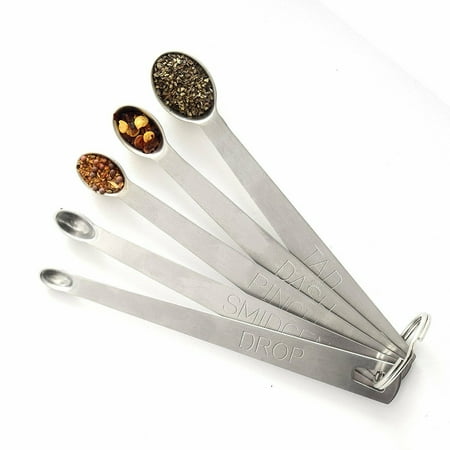 5 Piece Stainless Steel Mini Measuring Spoon Set