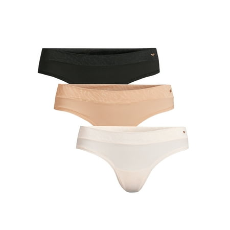 Sofia Intimates by Sofia Vergara Women s Microfiber and Lace Thong Panties 3-Pack
Sofia Intimates by Sofia Vergara Women s Microfiber and Lace Thong Panties 3-Pack