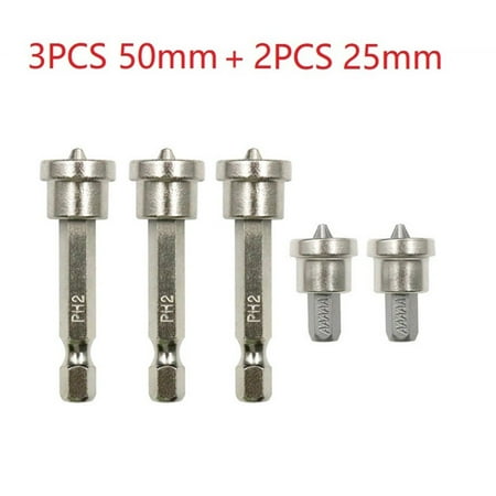 5pcs Depth Stop Plaster Screws Locating Screwdriver Bits PH2 Hex Shank 25+50mm
5pcs Depth Stop Plaster Screws Locating Screwdriver Bits PH2 Hex Shank 25+50mm