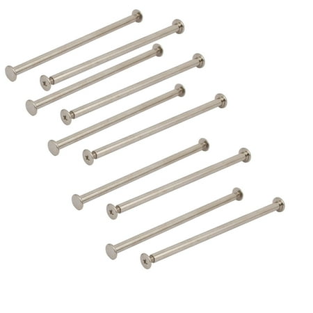 Unique Bargains 10pcs M4x100mm Female Thread Nickle Plated Carbon Steel T Nut w Cross Head Screw
Unique Bargains 10pcs M4x100mm Female Thread Nickle Plated Carbon Steel T Nut w Cross Head Screw