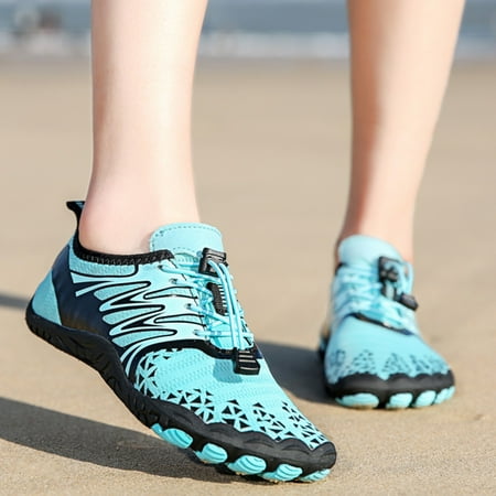 NECHOLOGY Extra Wide Mens Shoes Casual Men And Women Swimming Shoes Light Swimming Shoes Wading Casual Dress Shoes for Men 13 Sky Blue 10