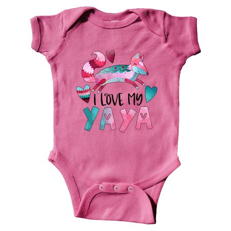 Inktastic I Love My Yaya Pink and Blue Fox with Hearts Gift Baby Boy or Baby Girl Bodysuit
Inktastic I Love My Yaya Pink and Blue Fox with Hearts Gift Baby Boy or Baby Girl Bodysuit