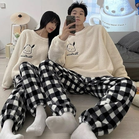 CoCopeaunt Korean Style Couple Pajamas Pajamas Womens Autumn And Winter Thickened Velvet coral velvet household clothes warm Pajamas
CoCopeaunt Korean Style Couple Pajamas Pajamas Womens Autumn And Winter Thickened Velvet coral velvet household clothes warm Pajamas