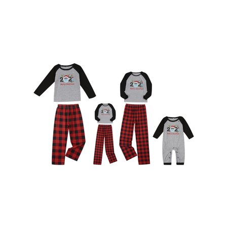Afunbaby Christmas Family Matching Nightwear Set Letter Long Sleeve Tops Plaid Pants 2PCS Christmas PJs Pajamas
Afunbaby Christmas Family Matching Nightwear Set Letter Long Sleeve Tops Plaid Pants 2PCS Christmas PJs Pajamas