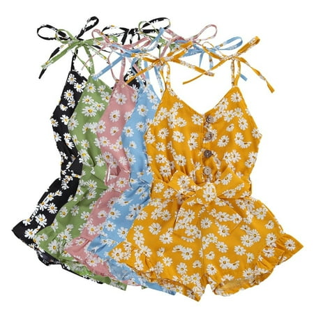 Summer Toddler Kids Baby Girls Flower Print Rompers Jumpsuit Sleeveless Chiffon Playsuit 1-6Years
Summer Toddler Kids Baby Girls Flower Print Rompers Jumpsuit Sleeveless Chiffon Playsuit 1-6Years