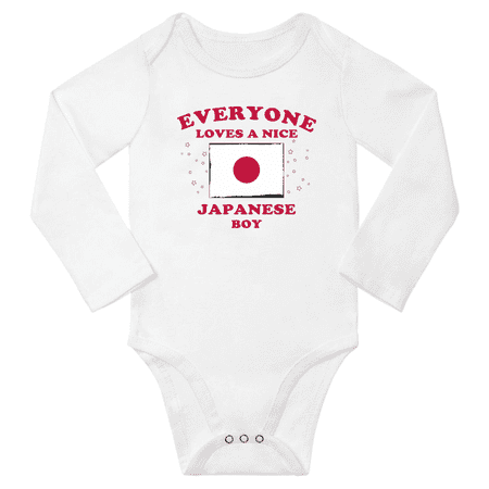 Everyone Loves a Nice Japanese Boy Baby Long Slevve Bodysuit Outfits (White 18-24 Months)
Everyone Loves a Nice Japanese Boy Baby Long Slevve Bodysuit Outfits (White 18-24 Months)