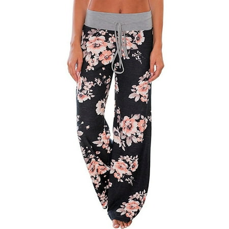 ZXHACSJ Women s Comfy Pajama Pants Floral Print Drawstring Palazzo Lounge Wide Leg Pants Black M
ZXHACSJ Women s Comfy Pajama Pants Floral Print Drawstring Palazzo Lounge Wide Leg Pants Black M