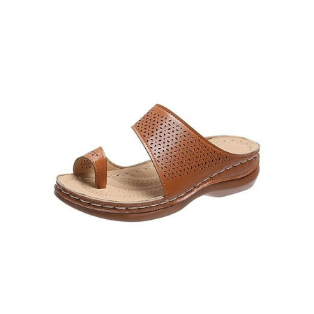 UKAP Womens Wedges Sandals Hollow Out Leather Ring Toe Platforms Comfy Walking Shoes
UKAP Womens Wedges Sandals Hollow Out Leather Ring Toe Platforms Comfy Walking Shoes