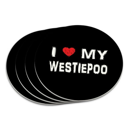I Love My Westiepoo Stylish Coaster Set
