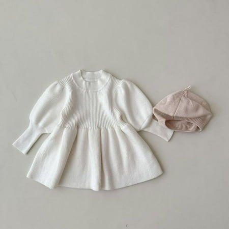 DancePeanut New Baby Girl Dress Autumn Winter Knitted Fashion Puff Sleeve Princess Dress Solid Color Cotton Knit Sweater Toddler Girls Dress
DancePeanut New Baby Girl Dress Autumn Winter Knitted Fashion Puff Sleeve Princess Dress Solid Color Cotton Knit Sweater Toddler Girls Dress