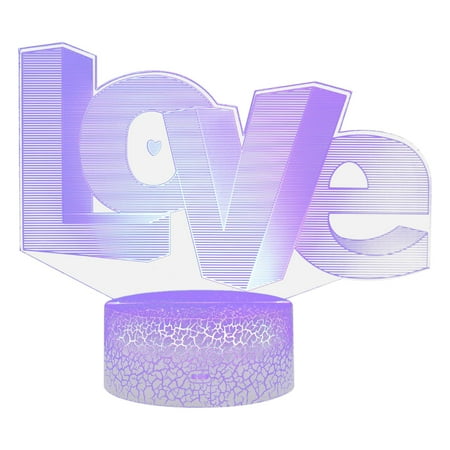 SHENGXINY Led Lights For Bedroom Clearance Valentine S Day 3D Night Light Led Colorful 7-Color Desk Lamp Bedroom Home Decor Gift
SHENGXINY Led Lights For Bedroom Clearance Valentine S Day 3D Night Light Led Colorful 7-Color Desk Lamp Bedroom Home Decor Gift