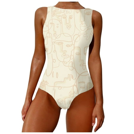 B91xZ Swimsuit Women One Piece Wide Print Neck Women Swimwear High Straps Backless Piece One Abstract Swimwears Tankinis Set Sports Bra And Shorts Khaki XL
B91xZ Swimsuit Women One Piece Wide Print Neck Women Swimwear High Straps Backless Piece One Abstract Swimwears Tankinis Set Sports Bra And Shorts Khaki XL