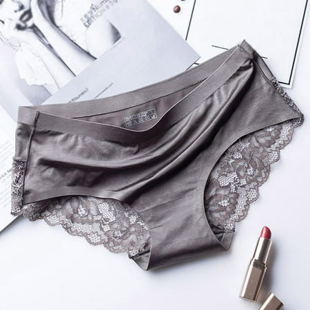 Promotion Clearance Women Lace Sexy Panties Luxury Seamless Plus Size Solid Color Underwear Low Waist Female Slim Briefs silver gray M
Promotion Clearance Women Lace Sexy Panties Luxury Seamless Plus Size Solid Color Underwear Low Waist Female Slim Briefs silver gray M