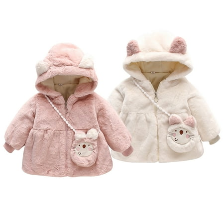 GYRATEDREAM Baby Girls Fleece Hooded Jacket Zip Up Teddy Coat Winter Warm Cat Ear Cute Jackets Toddler Kids Outerwear 6 Months- 4 Years
GYRATEDREAM Baby Girls Fleece Hooded Jacket Zip Up Teddy Coat Winter Warm Cat Ear Cute Jackets Toddler Kids Outerwear 6 Months- 4 Years