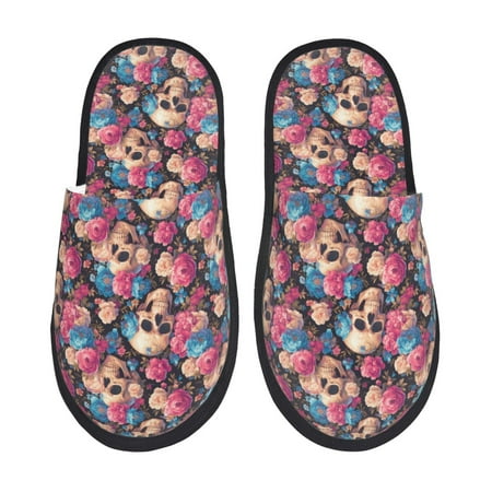 Fuzoiu Skull Blue Flower Print Unisex Furry Slippers Plush Indoor Shoes Trendy House Slippers Anti-Skid EVA Sole House Shoes for Home Office and Travel -Medium
Fuzoiu Skull Blue Flower Print Unisex Furry Slippers Plush Indoor Shoes Trendy House Slippers Anti-Skid EVA Sole House Shoes for Home Office and Travel -Medium