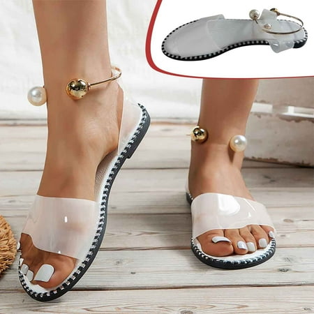 DAETIROS Girls Sandals- Summer Flat Bottom Fashion Outdoor Womens Sandals White Size 7.5
DAETIROS Girls Sandals- Summer Flat Bottom Fashion Outdoor Womens Sandals White Size 7.5