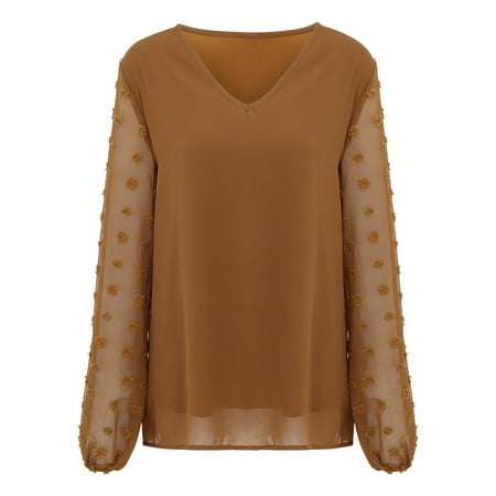 ASEIDFNSA Way Bra Tops With Buttons Women Women S Autumn And Winter Solid Color V Neck Chiffon Splicing Long Sleeved Tops
ASEIDFNSA Way Bra Tops With Buttons Women Women S Autumn And Winter Solid Color V Neck Chiffon Splicing Long Sleeved Tops